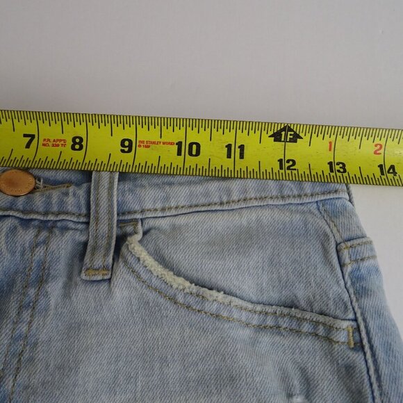 Universal Thread Highest Rise Shortie Denim Shorts Women Size 2R Ripped Raw Hem - Picture 9 of 11
